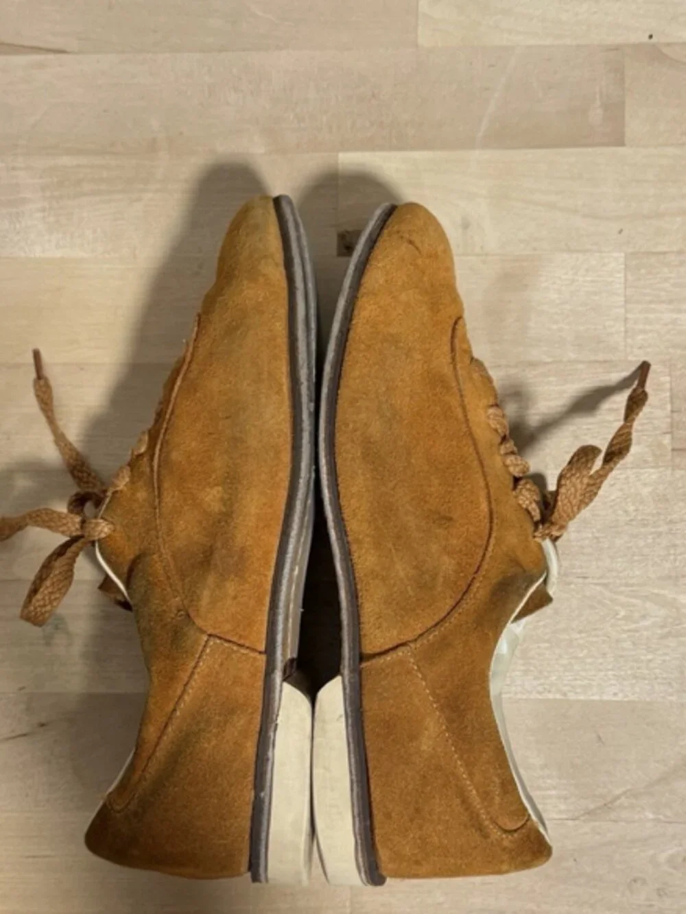 Vtg Brunswick Suede Bowling Shoes Dick Weber Wrist Master II Support 2L Lot